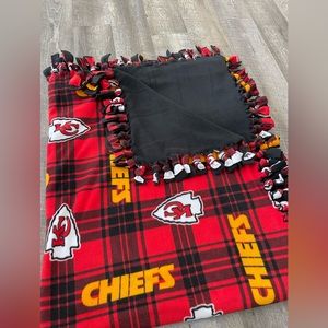 CHIEFS homemade tie blanket - anti-pill fleece - can do any sports team and size